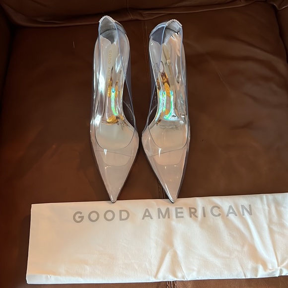 Brand New Good American by Khloe Kardashian, Cinderella glass heels! - Picture 8 of 10